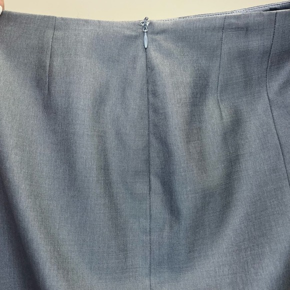 Escada Silk Wool Blend Pencil Skirt with Dovetail Back Black Label Size 36 Small - Picture 4 of 8